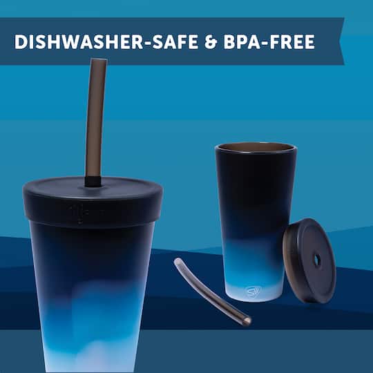 Silipint® 22oz. Silicone Tumbler with Straw
